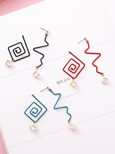 Alloy With New Simple Irregular Wave ECG Earrings