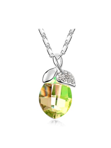 Simple austrian Crystals Pendant Alloy Necklace