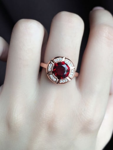 Fashion Gemstone Round Ring