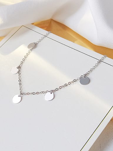 Simple Little Rounds Silver Necklace
