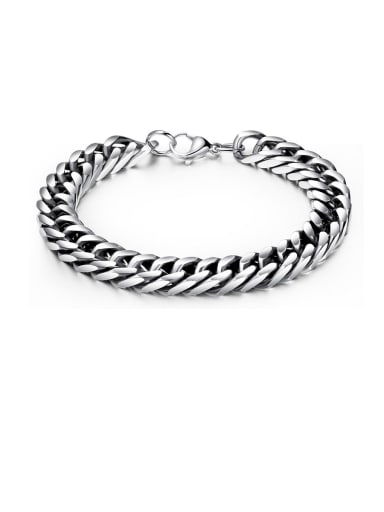 Stainless Steel With Gun Plated Vintage Chain Bracelets
