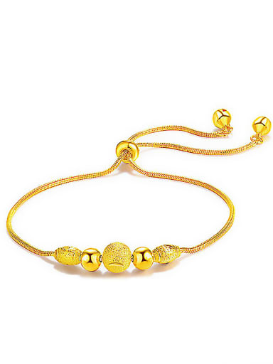 Women Adjustable Length Beads Bracelet