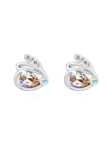 Tiny Rabbit austrian Crystals Alloy Stud Earrings