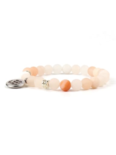Pink White Stones Fashion Gift Bracelet
