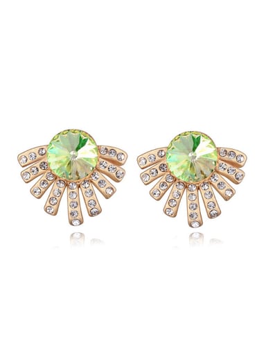 Personalized Fashion Cubic austrian Crystals Alloy Stud Earrings