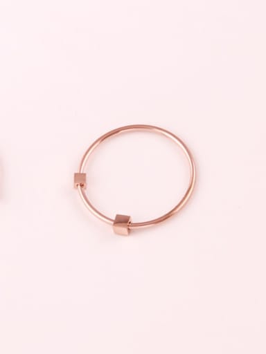Rose Gold Plated Small Square Ring