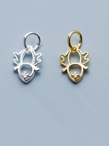 925 Sterling Silver With Artificial zircon  Simplistic Hollow Bee Pendants