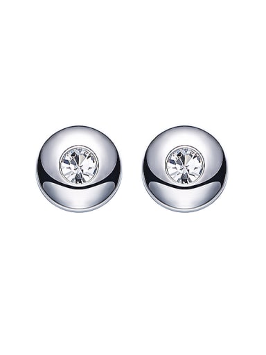 S925 Silver Round-shaped stud Earring