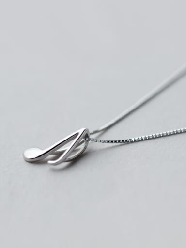 925 Sterling Silver With Platinum Plated Fashion High Heel pendant  Necklaces