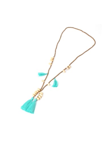 Western Style Handmade Shell Tassel Accessories Necklace