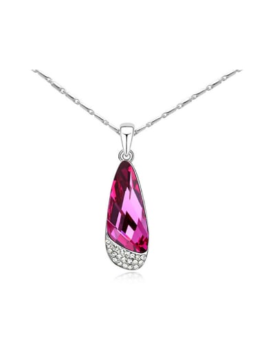 Simple Water Drop austrian Crystals Alloy Necklace