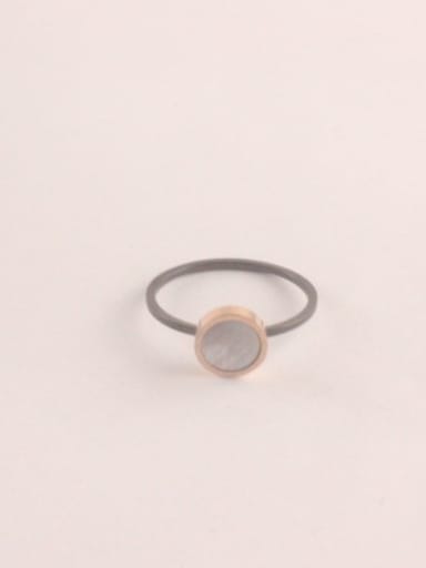 Temperament Design Shell Titanium Ring