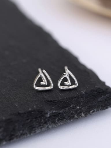 Simple Tiny Triangle Stud Earrings