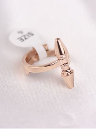 Pointed Arrow Rose Gold Plated Ring