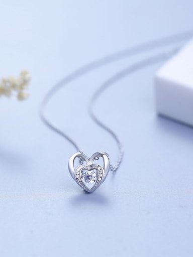 Double Heart-shaped Necklace