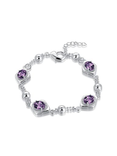 Fashion Purple Stones Women Bracelet