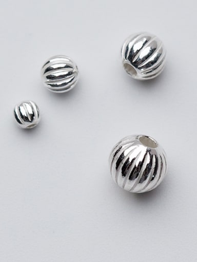 925 Sterling Silver With Silver Plated Trendy Round Charms