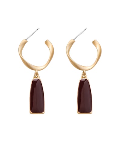 Alloy With  Rose Gold Plated Simplistic Geometric Drop Earrings