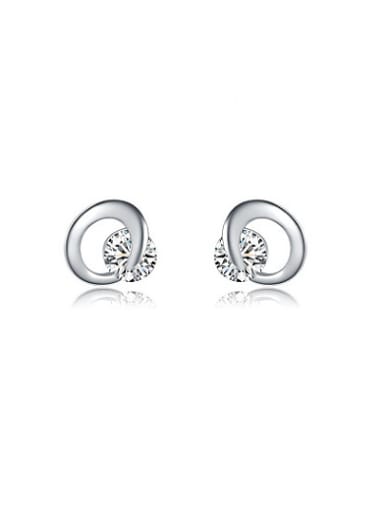 Exquisite Letter C Shaped Stud Earrings