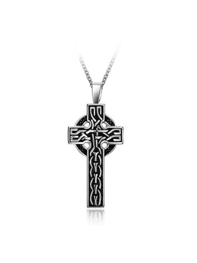 Personality Cross Shaped Stainless Steel Necklace