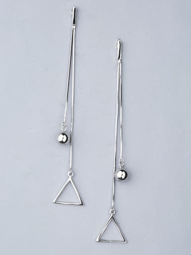 Trendy Triangle Shaped Stud threader earring