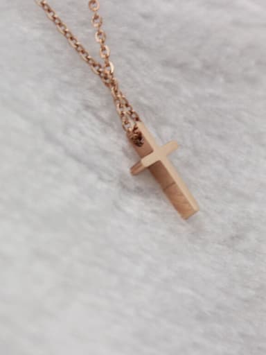 Christmas Gift Cross Pendant Clavicle Necklace