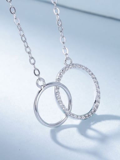 All-match Double Circle Necklace