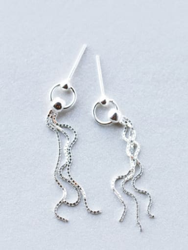 S925 Silver Sweet Tassel threader earring