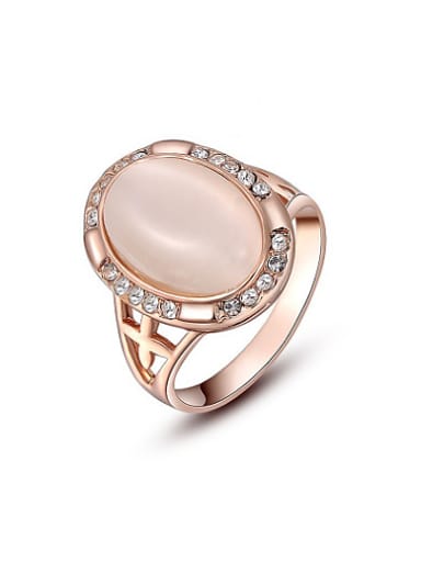 Women Trendy Oval Shaped Opal Ring