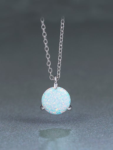2018 S925 Silver Round Necklace