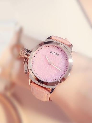 GUOU Brand Simple Shiny Watch