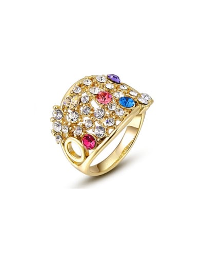 Delicate 18K Gold Plated Austria Crystal Ring