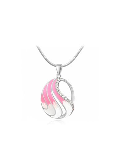 All-match Flower Petal Shaped Polymer Clay Necklace