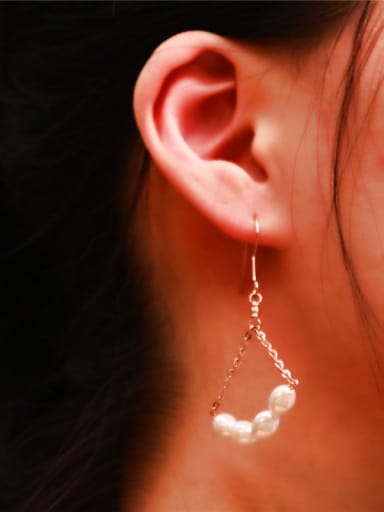 Artificial Pearls Exaggerated Drop Earrings