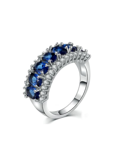 Western Style Color Zircons Party Accessories Ring