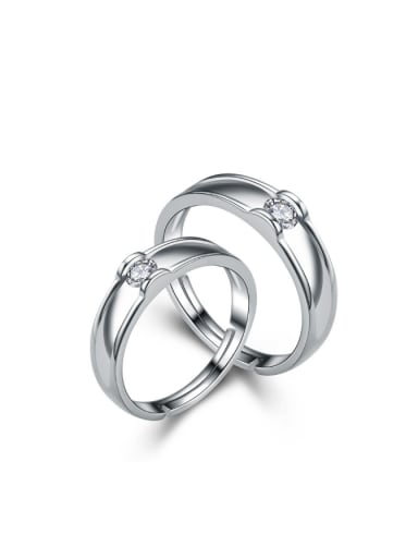 Shinig Zircon Fashion Lover Valentine's Day Gift Ring