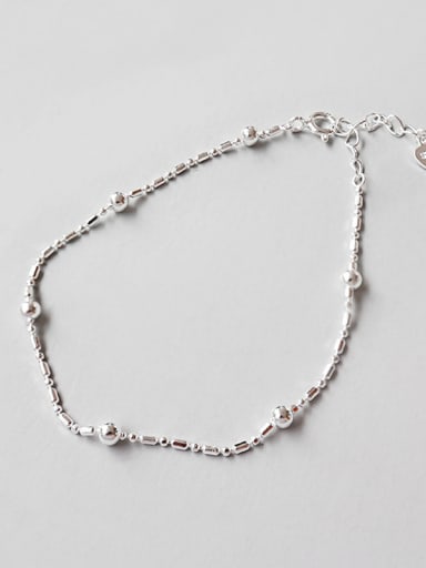 925 Sterling Silver With Classic beads Round Bracelets