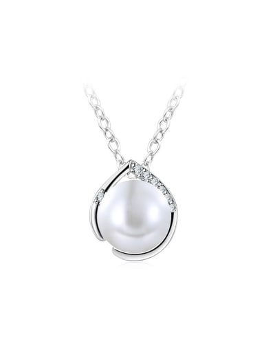 Creative Gap Water Drop Shaped Pearl Necklace