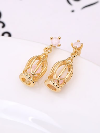 All-match 16K Gold Plated Crown Earrings