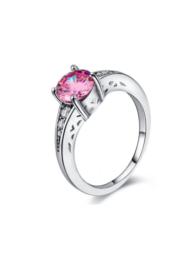 Fashion Wedding Engagement Ring with Zircons