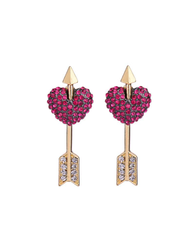 Heart-shaped Removable stud Earring