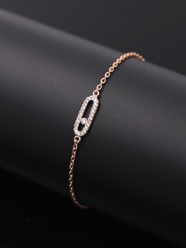 2018 Rectangular Zircon Bracelet