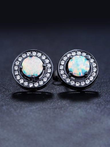 Round-shaped stud Earring