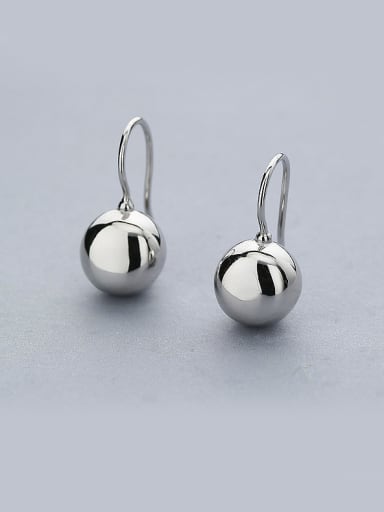 925 Silver Ball Shaped hook earring