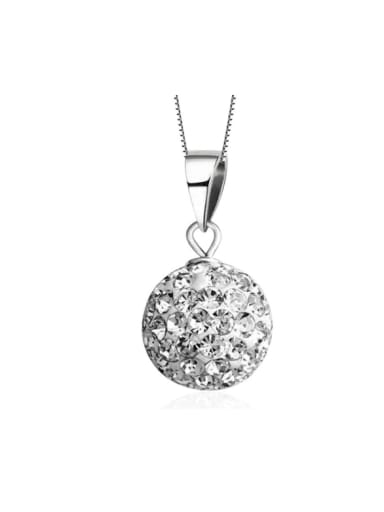Micro Pave Zircons Ball Shining Only Pendant