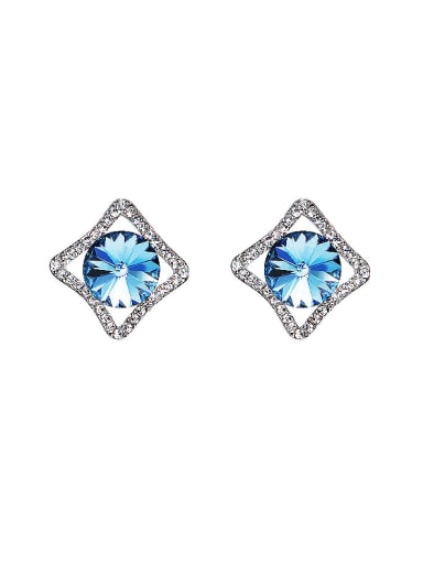 Blue austrian Crystal stud Earring