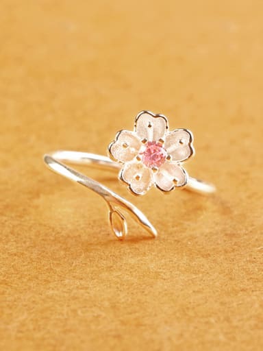 Classical Oriental Cherry Opening Ring