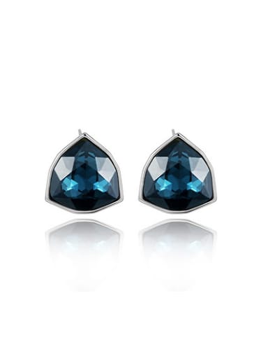 Exquisite Geometric Shaped Austria Crystal Stud Earrings