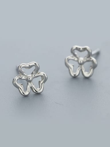 925 Silver Flower Shaped cuff earring