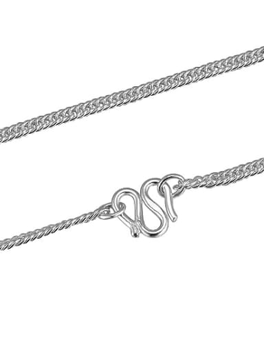 Simple 990 Silver Children Single Necklace